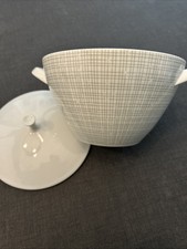 Arzberg, Löffelhardt, Bastdekor, grau, Terrine, Servierschüssel