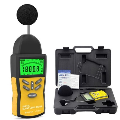 Digitales Schallpegelmessgerät 30-130dB, Typ 2 A/C Gewichtung, AC/DC-Ausgang DHL