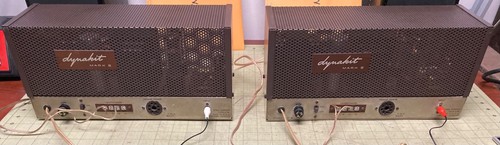 Matched Pair Dynakit Dynaco Mark IV Tube Amp Amplifier EL34 Serviced Working