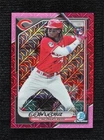 2024 Bowman Chrome Fuchsia Mojo Refractor /299 Elly De La Cruz #22 Rookie RC