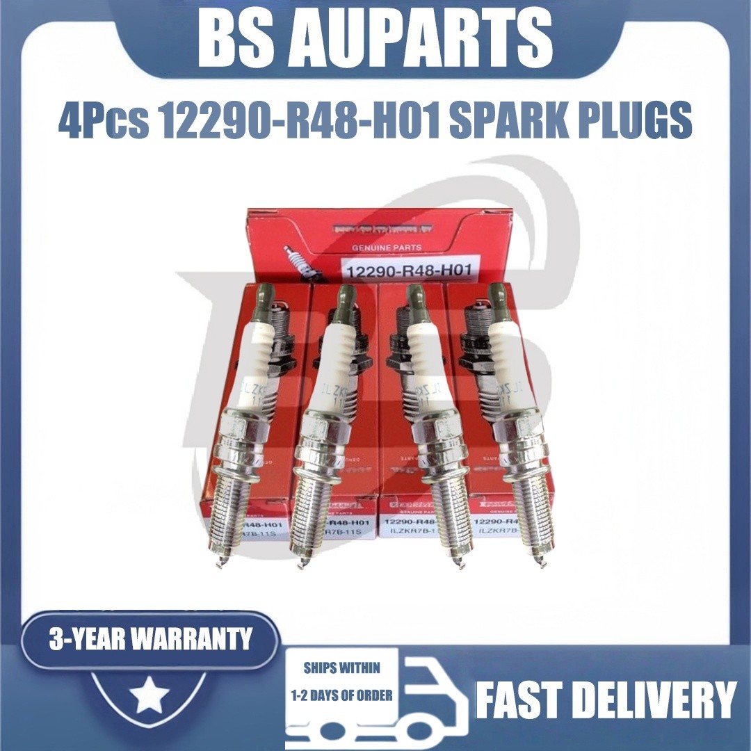 4PCS Genuine 12290-R48-H01 ILZKR7B-11S IRIDIUM SPARK PLUGS FOR HONDA ACURA 2.0L