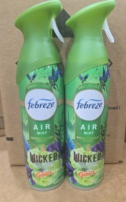 2 Limited Edition Febreze Air Mist Wonderfullest Woods Wicked For Good Gain 8.8