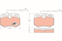 TRW BremsbelÄGe Bremsbelagsatz Vorne Peugeot 205 2 407 607 CitroËN AX C5 C6 C15