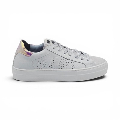 P448 Damen Schuhe Größe 37 Sneaker S23THEA-W Weiß Rosa Leder Schnürung
