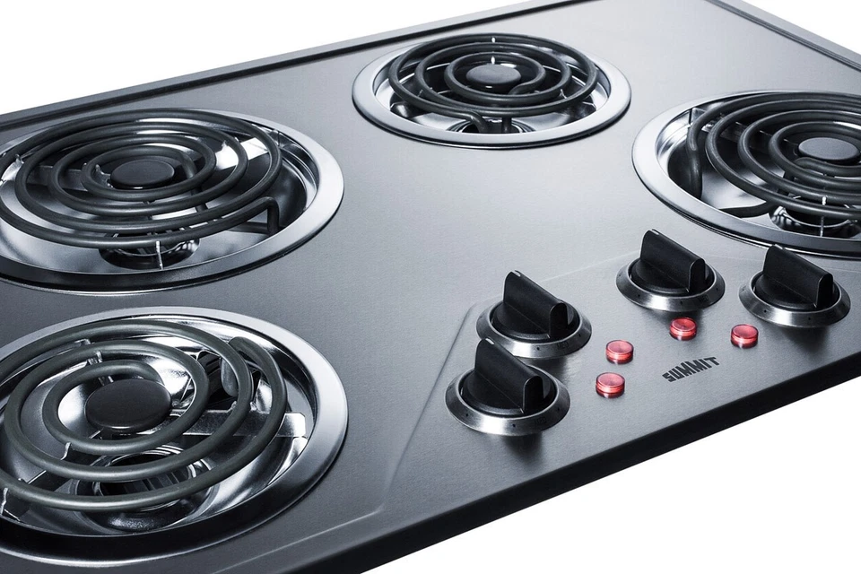 Estufa eléctrica incorporada Summit CR430SS de acero inoxidable 30" W compatible con Ada Foto 3 de 4