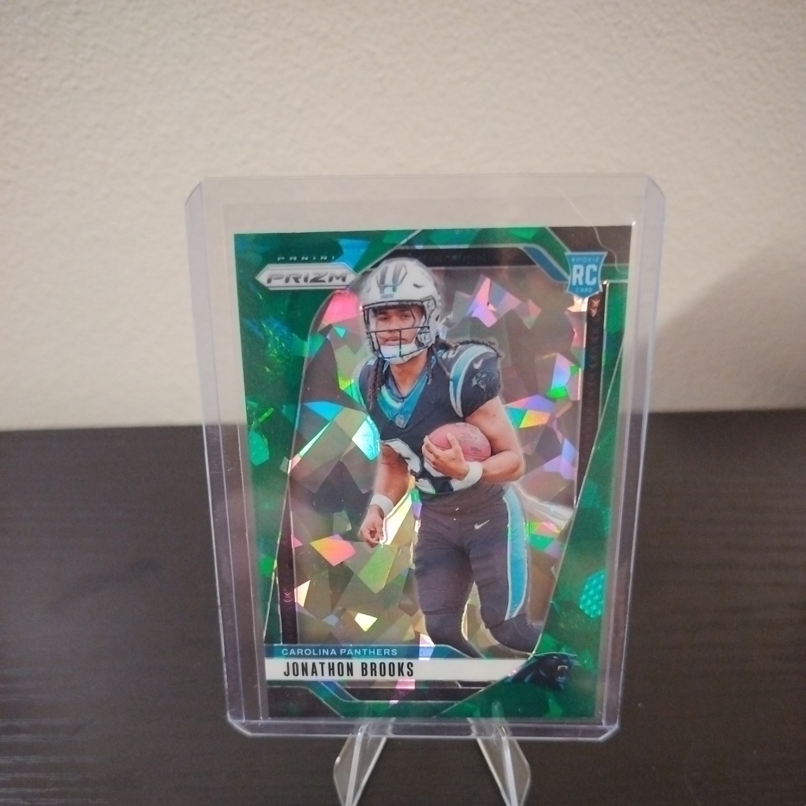 2024 Panini Prizm Rookie Jonathon Brooks Green Ice Prizm Panthers #357 RC SP