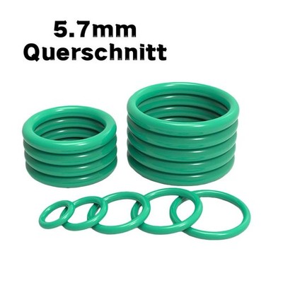 O-Ring Oring  Schnurstärke 5,7 mm FKM 70 ShoreA Ring Dichtung Dichtring Grün