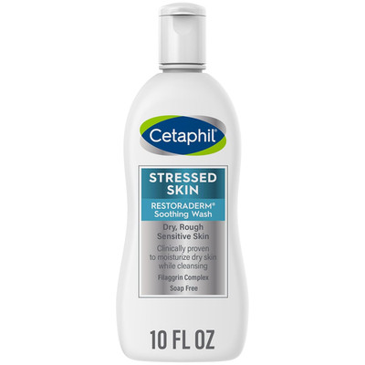 RESTORADERM Soothing Wash, 10 Fl Oz, Soothes Dry, Stressed Skin, Hypoallergenic,
