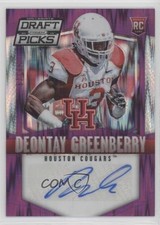 2015 Prizm Collegiate Draft Picks Purple Flash 62/99 Deontay Greenberry Auto 7eo