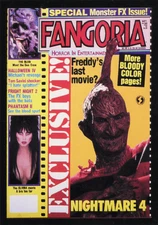 1992 Fangoria Magazine Horror Trading Card #49 Nightmare On Elm Street 4 Sleeved