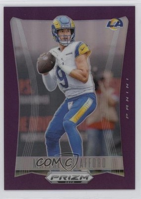 2024 Panini Prizm Deca Purple Prizm 50/99 Matthew Stafford #186 16ze
