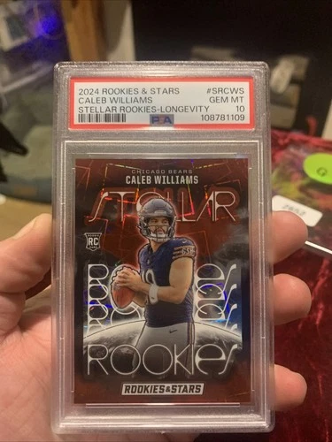 2024 Panini Rookies & Stars Stellar Rookies Caleb Williams SR CWS Red PSA 10