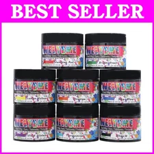 Long-Lasting Fabric Dye Powder, 8-Color Assortment