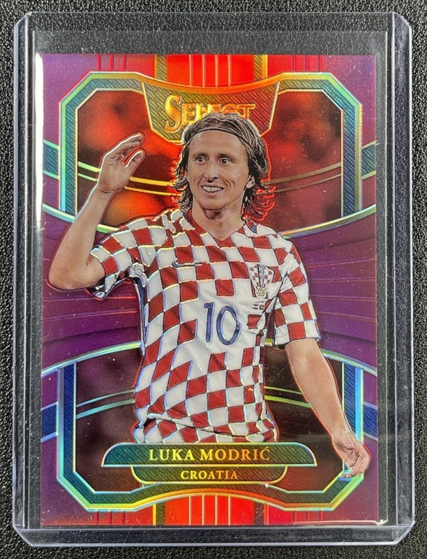 LUKA MODRIC 2017 PANINI SELECT #59 MAROON PRIZM TERRACE 69/199 CROATIA