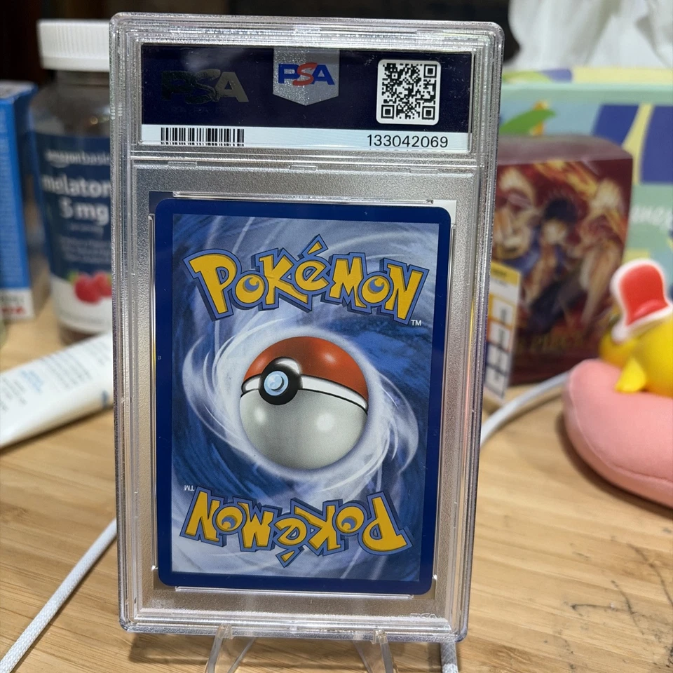 Reshiram & Zekrom GX Full Art Holo Card 222/236 Sm-Cosmic Eclipse PSA 9 - Image 2 of 2