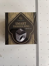 Equantu Smart Silver Tasbeeh Ring 20mm Islami...