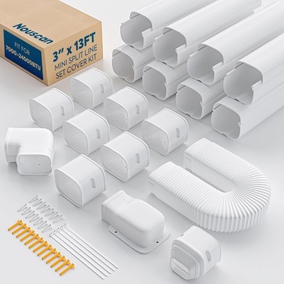 Mini Split Line Cover 3in 13ft Flexible White