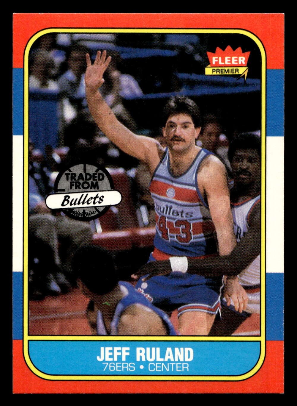 1986-87 Fleer #96 Jeff Ruland Near Mint 76ers Basketball