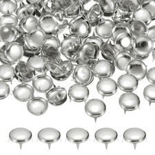 16mm Round Dome Rivet, 90 Pcs Metal Spike Spot Punk Stud, Silver Tone