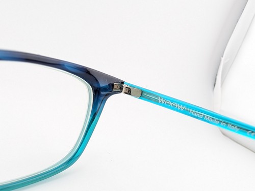 Solo monturas para gafas WOOW, salir 1, 50-18-144, Col.4017, azul, hecho en Italia - Imagen 9 de 16