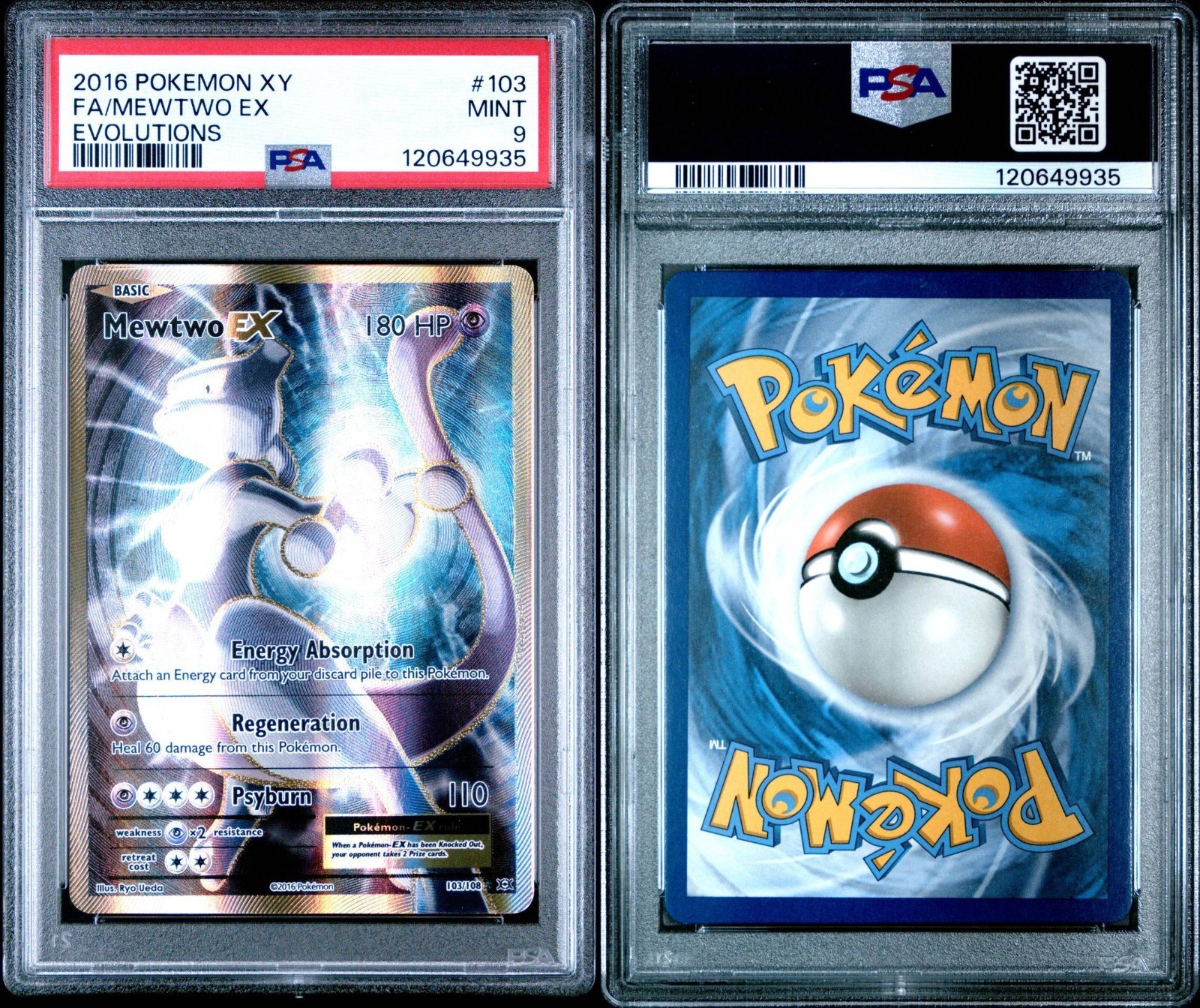 Mewtwo ex 2016 XY: Evolutions #103/108 Holo (Full Art) Price Guide