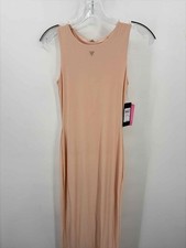 Pre-Owned Guess Ivory Size Small Shift Maxi Sleeveless Dress