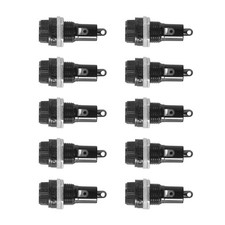 10 Pcs Electrical Panel Mounted 5 x 20mm Fuse Holder H2X68563
