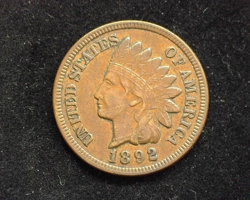HS&C: 1892 Indian Head Penny/Cent XF- US Coin
