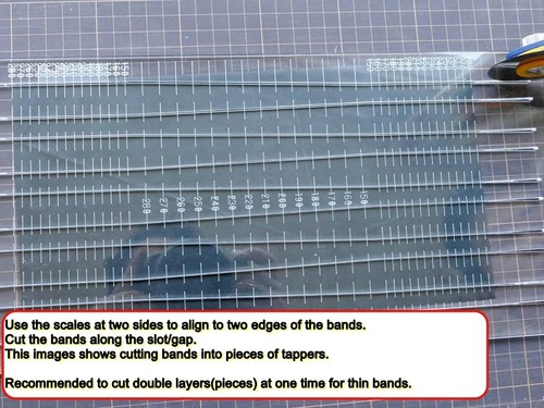 Precision Slingshot Flat Bands & Cutting Ruler for Pros - 0.4-0.8mm Thickness - Picture 5 of 9