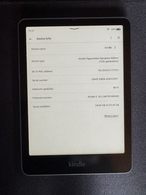 Amazon Kindle Paperwhite Signature Edition (32 GB) 12 Gen Like New