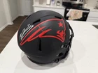 MAC JONES SIGNED NEW ENGLAND PATRIOTS ECLIPSE FULL SIZE SPEED HELMET REPLICA BSA