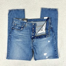 Levi  s 501 Premium Jeans Womens 31x30 NWT Distressed Streetwear Casual High Rise