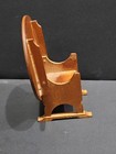VINTAGE DOLLHOUSE MINIATURE WOOD DINING ROOM TABLE OPENING 3.5” TOP DIAMETER — photo 4