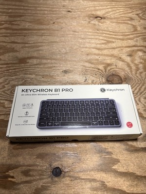 Keychron B1 Pro Wireless Keyboard Ultra-Slim 2.4G Bluetooth Space Gray B1P-K1