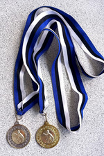 TISCHTENNIS 4. BALTISCHE MEISTERSCHAFT 2003 HAAPSALU ESTLAND GOLD & SILBER MEDAILLE