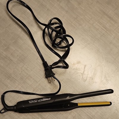 RED Pencil Flat Iron Hair Straightener, Ceramic Plates, 450°F, Swivel Cord