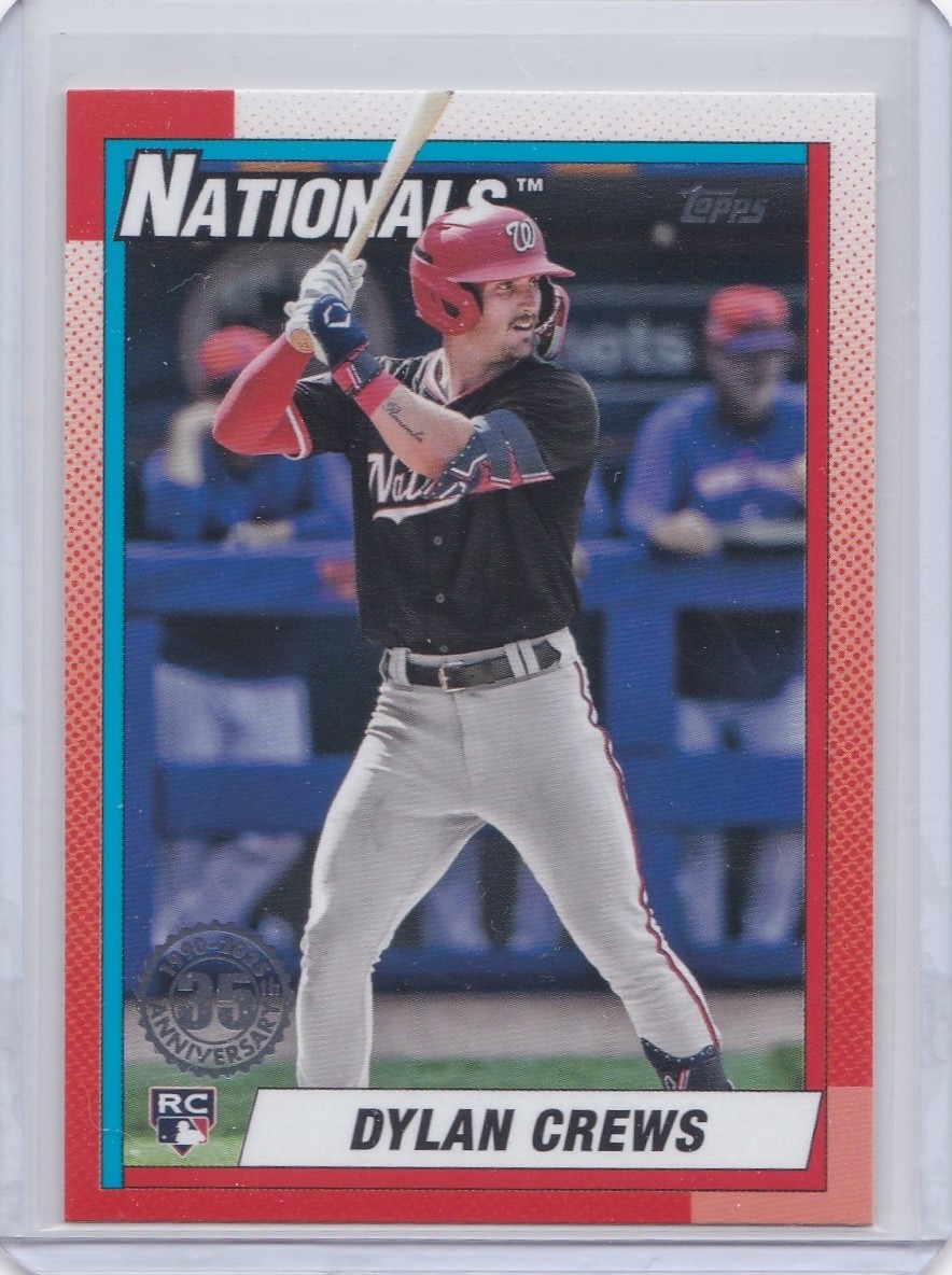 2025 Topps #T90-89 Dylan Crews 1990 Topps Baseball 35th Anniversary (Series One)