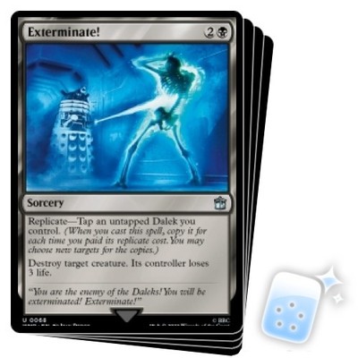 mtg dexterity cards EXTERMINATE! X4 Universes Beyond: Doctor Who Magic MTG MINT CARD