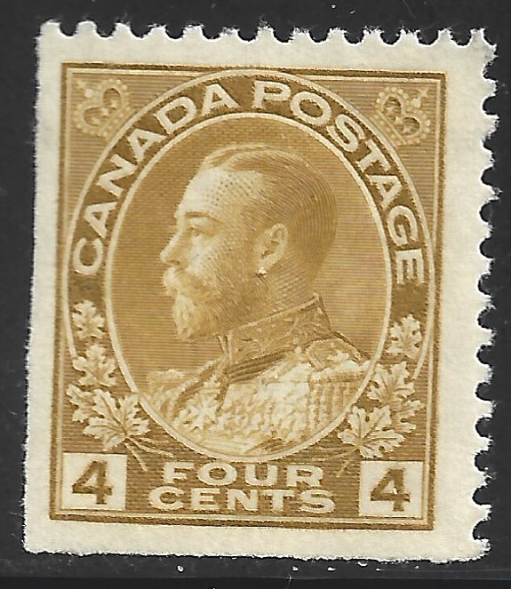Canada, Scott #110, 4c King George V, MLH
