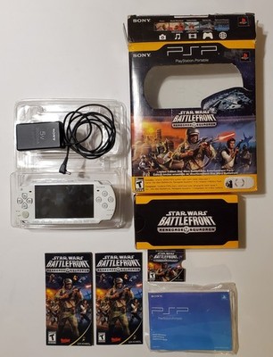 Star Wars Battlefront Renegade Squadron PSP Box, Manual, Inserts, & Damaged PSP