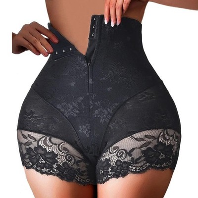 Women High Waist Trainer Body Zipper Shaper Panties Tummy Control Slimming Belly