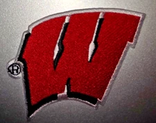 UNIVERSITY WISCONSIN BADGERS Embroidered Iron/Sew On Patch 3"X2.25"