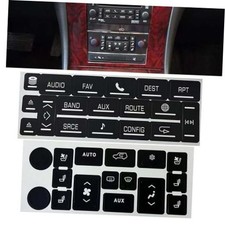 AC Radio Button Repair Stickers Fit for Cadillac Escalade 2007-2014 EXT ESV