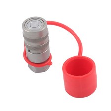 1/4" Flat Face Hydraulic Quick Disconnect Female 1/4" NPT Push to Connect