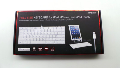 Macally Full Size Keyboard for iPad, iPhone and iPod Touch IKEYLT- NEW OEPN BOX