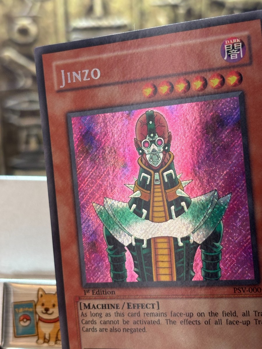 jinzo yugioh card 1st edition NM】Jinzo PSV-000 Secret Rare Pharaoh's Servant 1st Edition Yugioh
