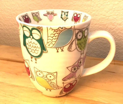 Owls By Creative Tops Ltd.  Owls Coffee Mug Owls Inside Rim Owls Teacup Large