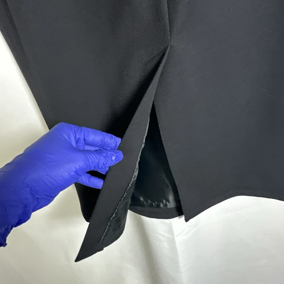 Falda larga forrada negra Peter Nygard para mujer talla 16 #867 Foto 3 de 4