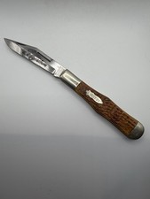 Vintage 1990 WR Case & Sons Honey Green Coke Bottle Pocket Knife New 61050SAB