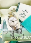 Mint Men’s 1985 Rolex Datejust 36mm 18K/SS Ref 16013 Watch ~ Box & Manuals